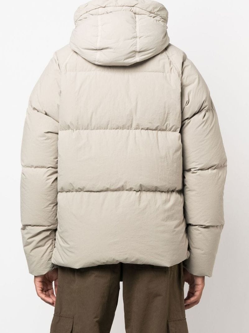 padded drawstring-hooded jacket - 7