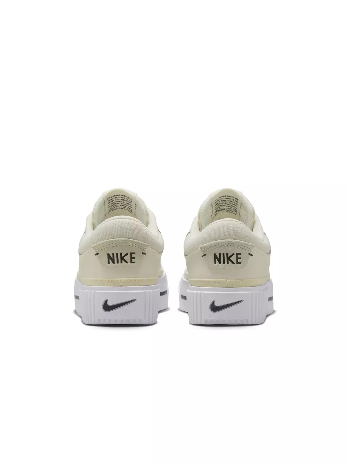 Court Legacy Lift "Pale Ivory/Muslin/White/Black" Women's Shoe - 6
