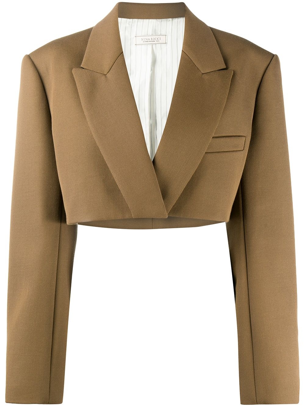 cropped blazer jacket - 1