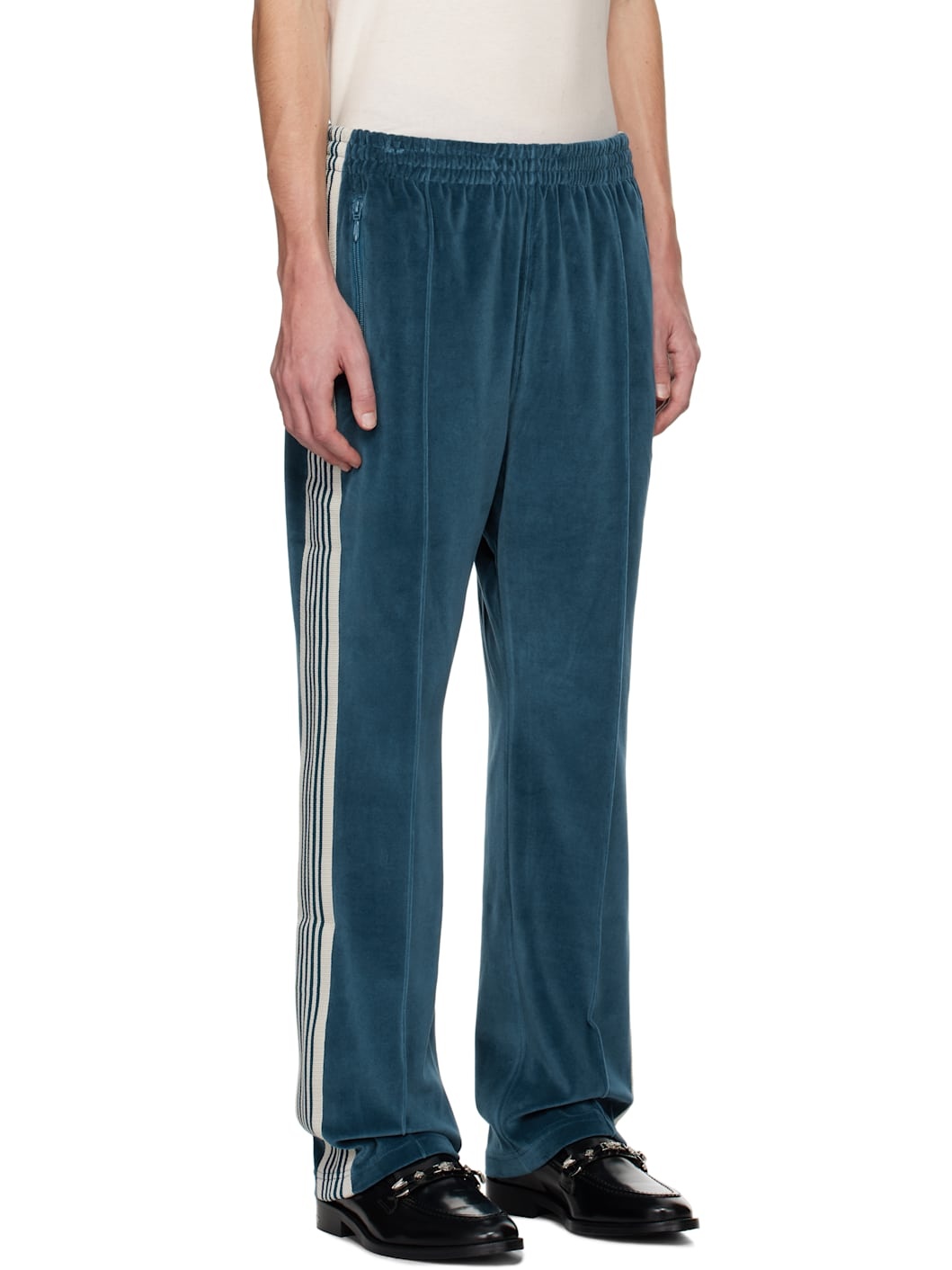 Blue Narrow Track Pants - 2