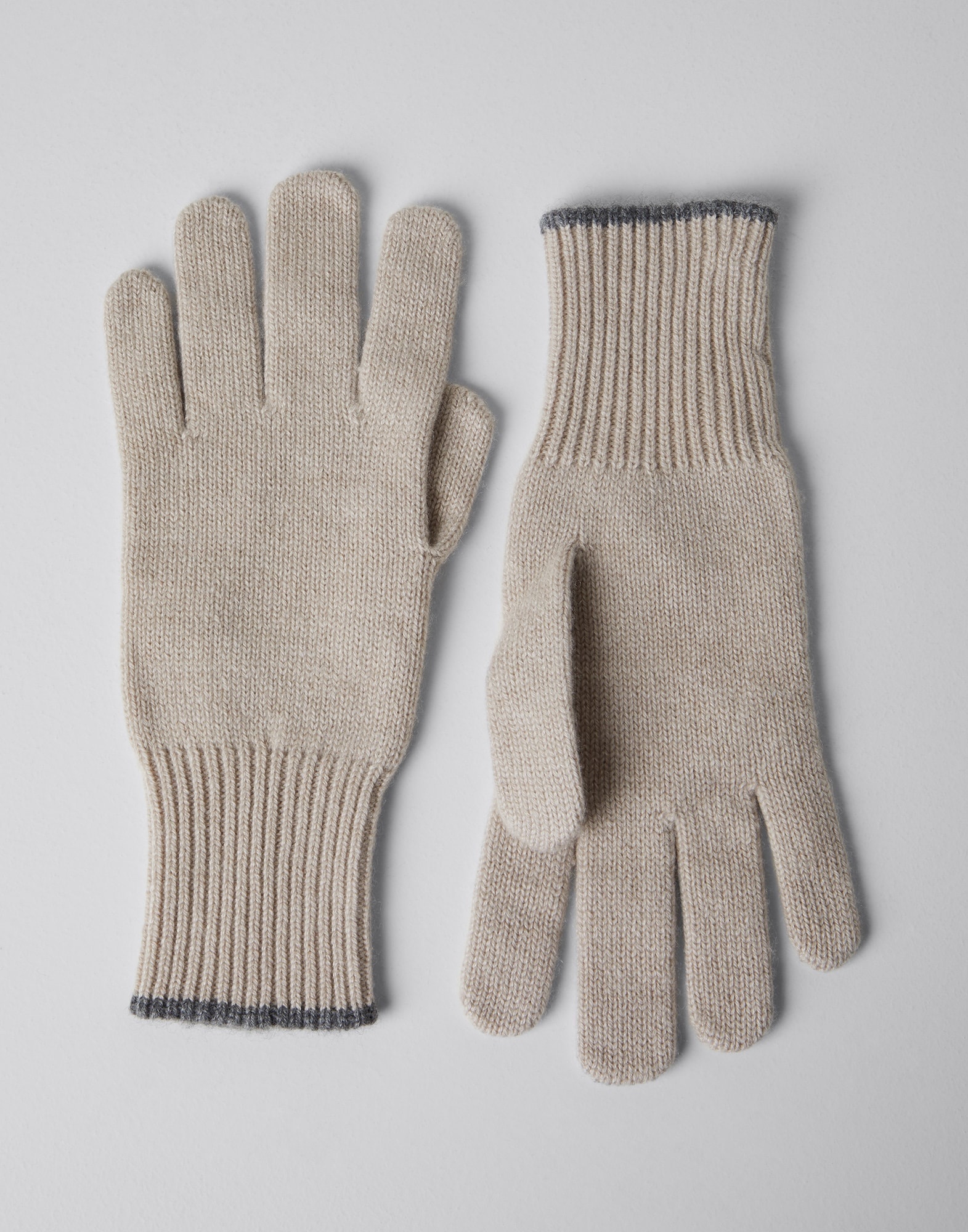 Cashmere knit gloves - 1