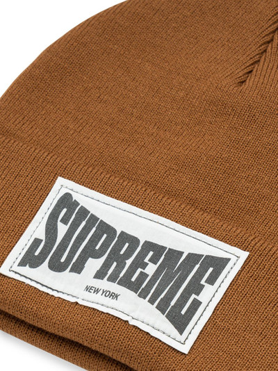 Supreme Woven Label beanie outlook