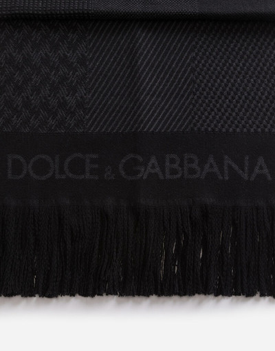 Dolce & Gabbana Patchwork wool scarf outlook