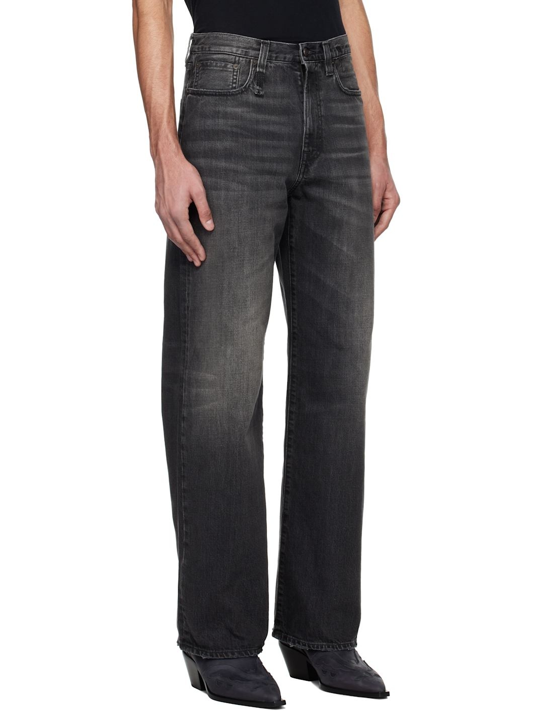 Black D'Arcy Loose Jeans - 2