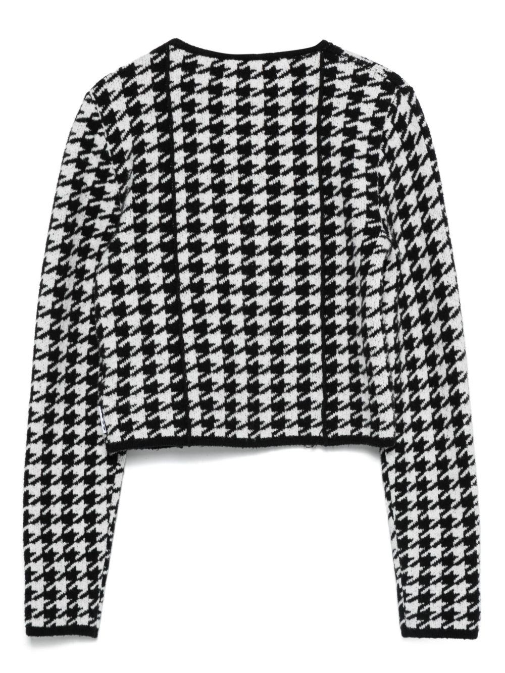 houndstooth-pattern cardigan - 2
