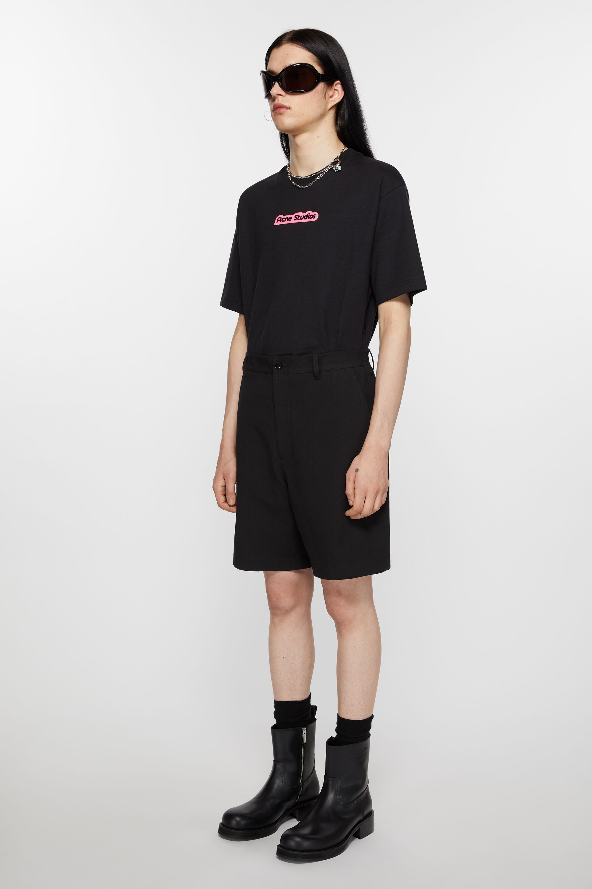 Regular fit shorts - Black - 3