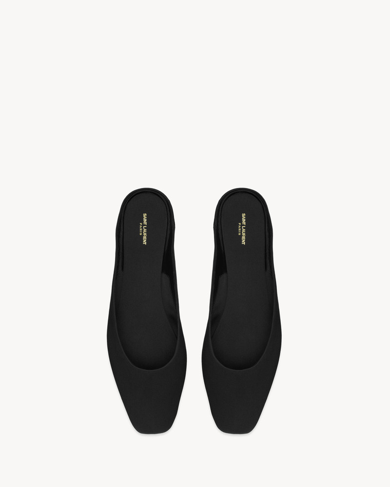 SAINT LAURENT lido slip-ons in satin crepe outlook