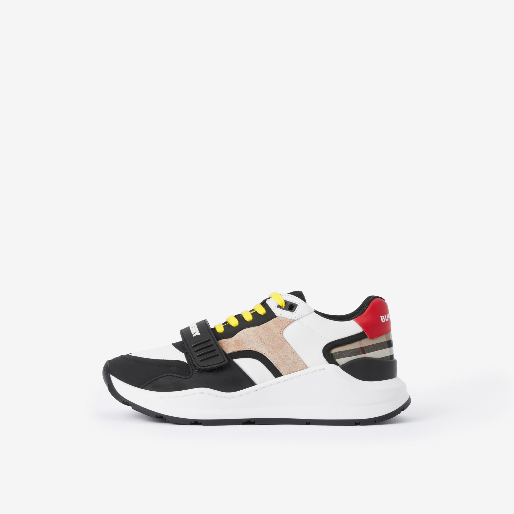 Suede, Nylon and Vintage Check Sneakers - 5