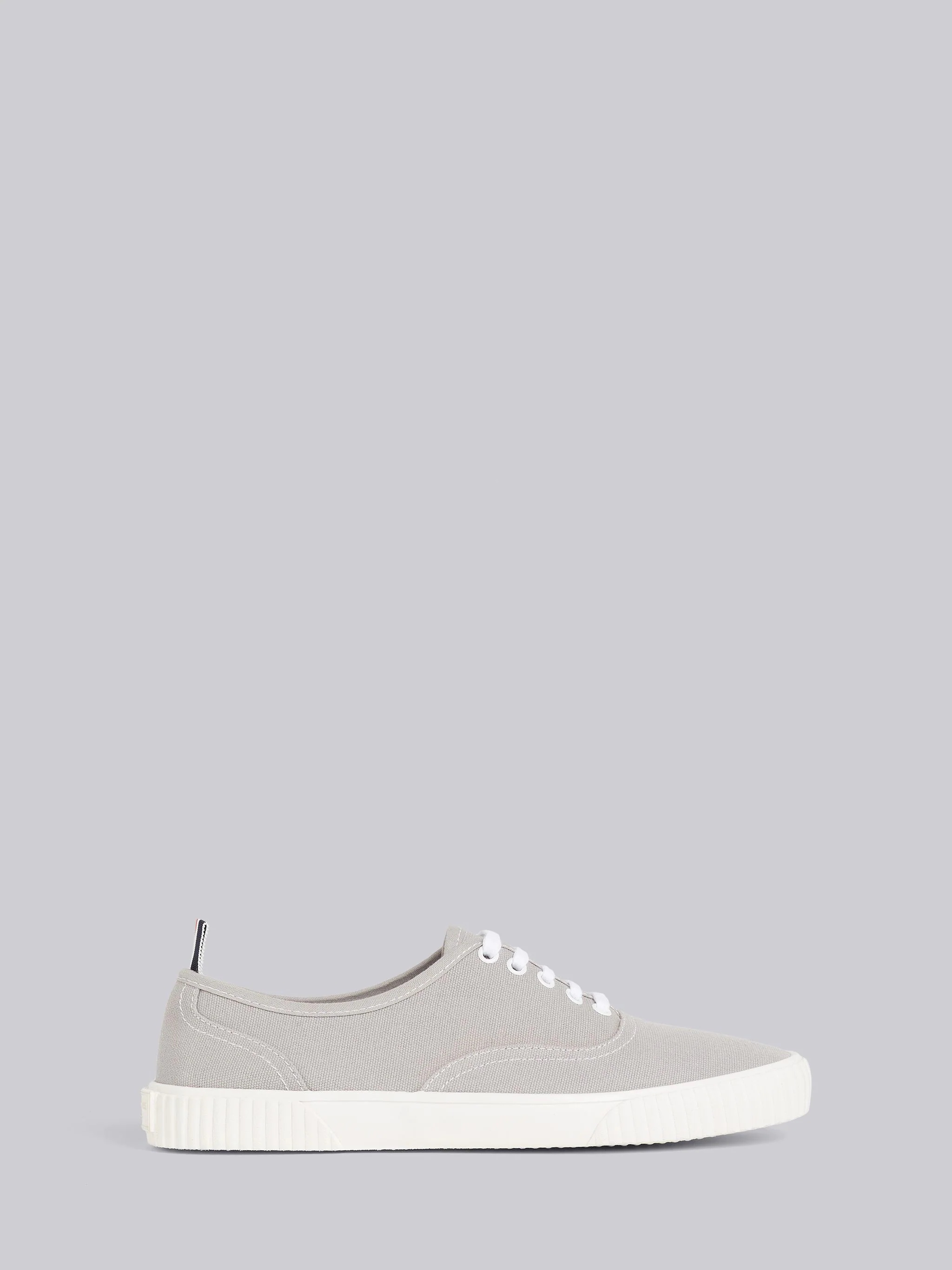 Grey Cotton Canvas Heritage Sneaker - 1