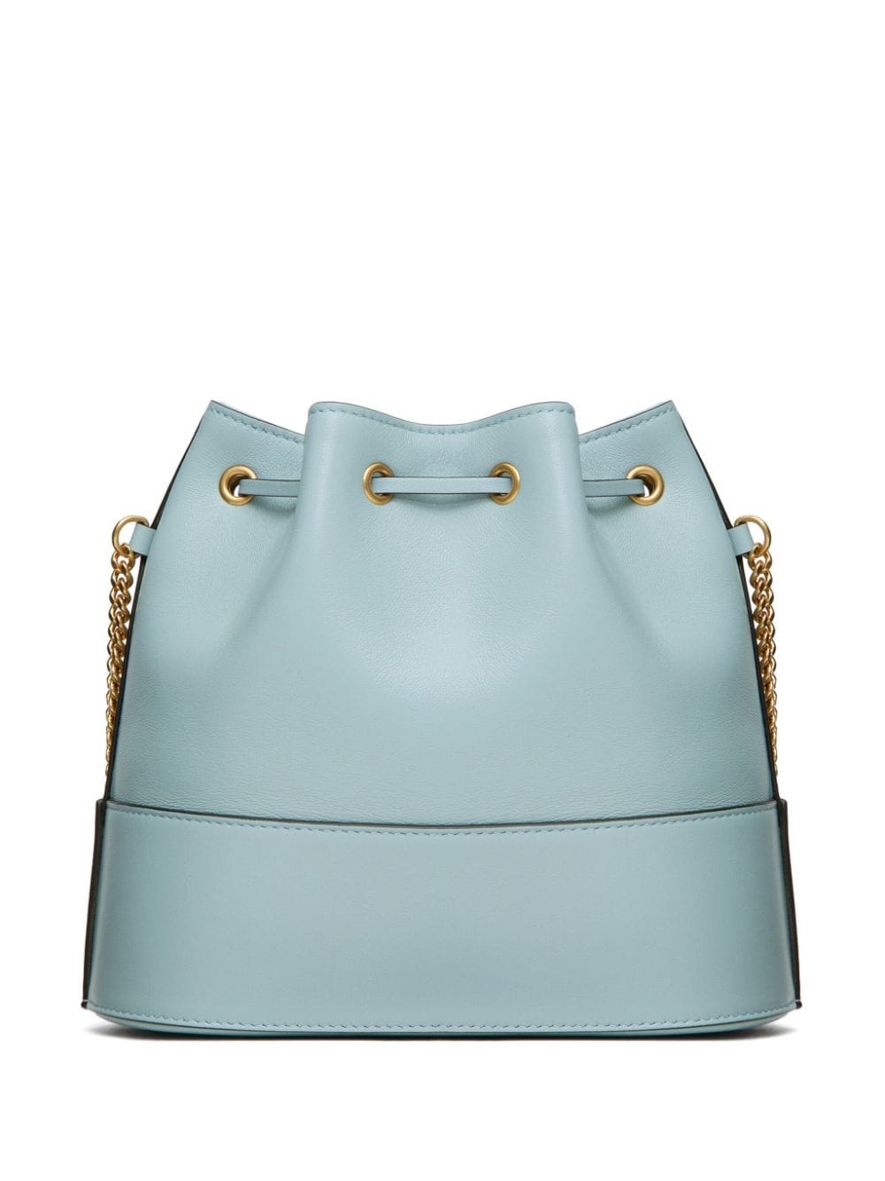 VLogo Signature leather bucket bag - 3