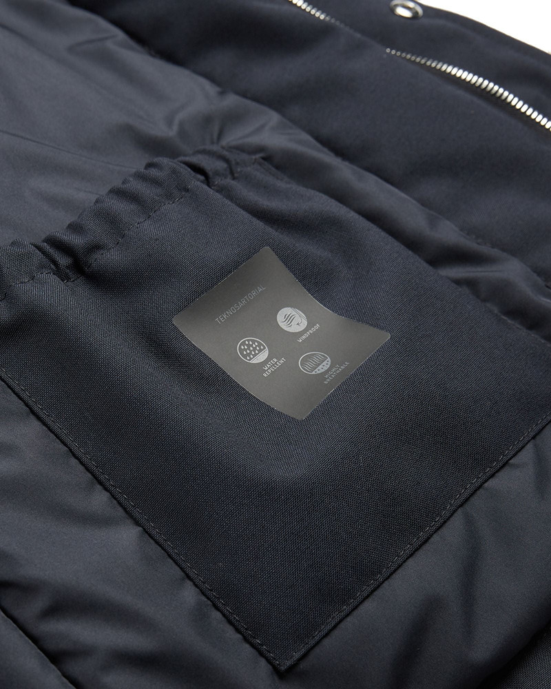 Technical fabric hooded jacket 7