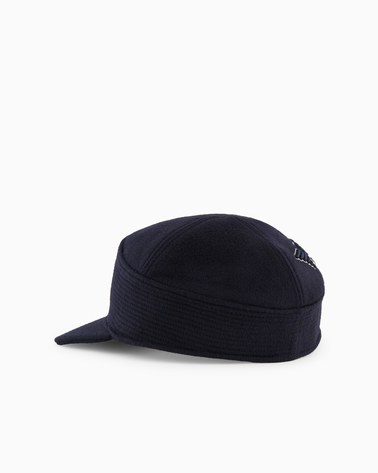 WOOL CLOTH HAT WITH LOGO EMBROIDERY - 2