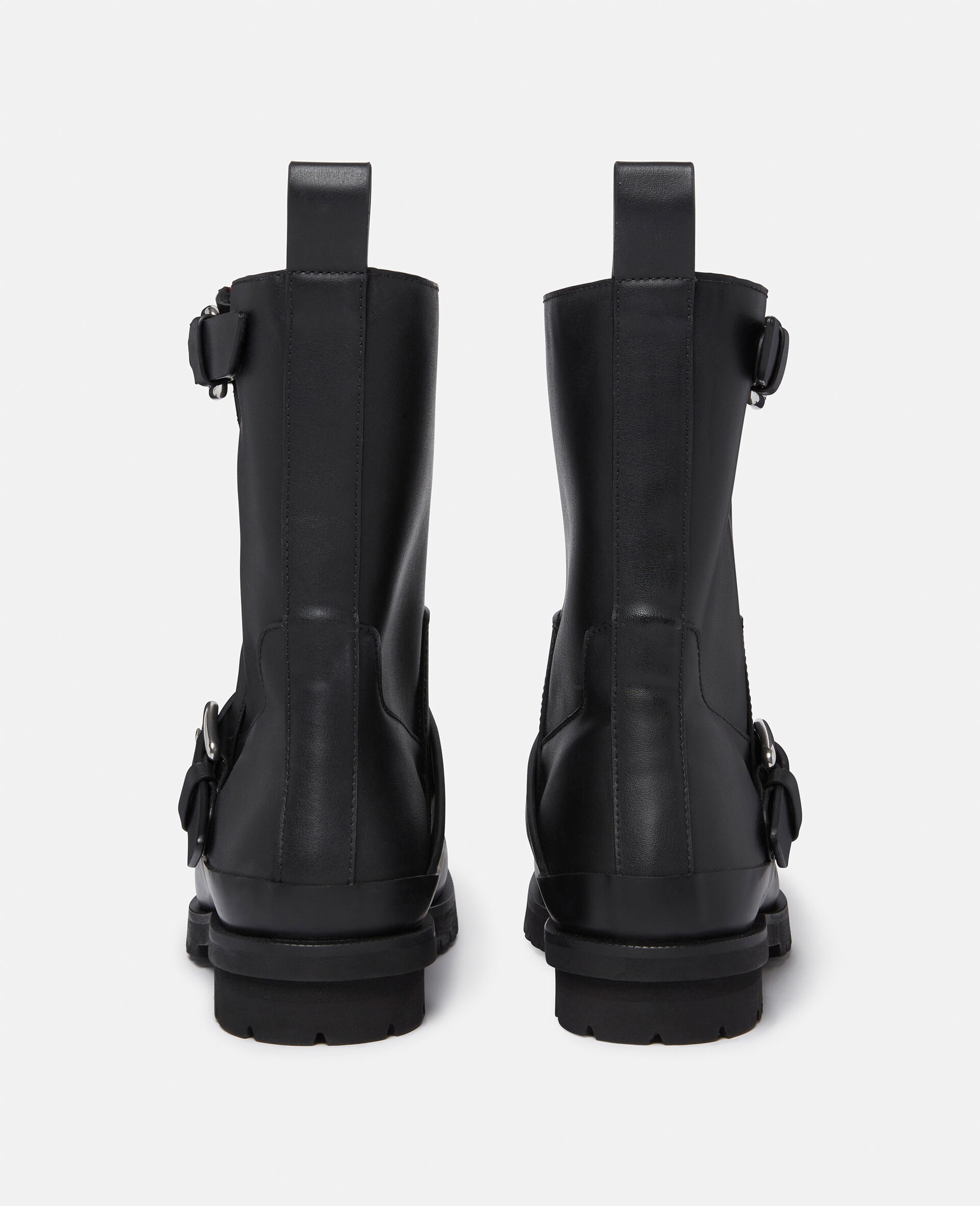 Trace Buckle-Strap Biker Boots - 2