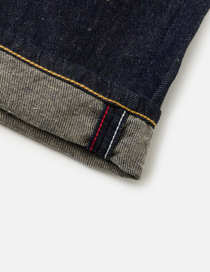 Seagull & Kanji Printed Pocket Denim Shorts 10