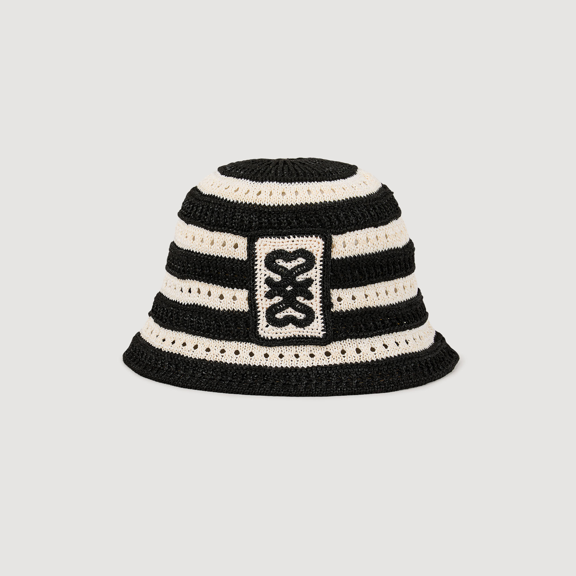 STRIPED CROCHET BUCKET HAT - 4