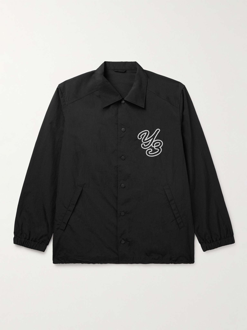 Logo-Embroidered Recycled-Shell Jacket 1