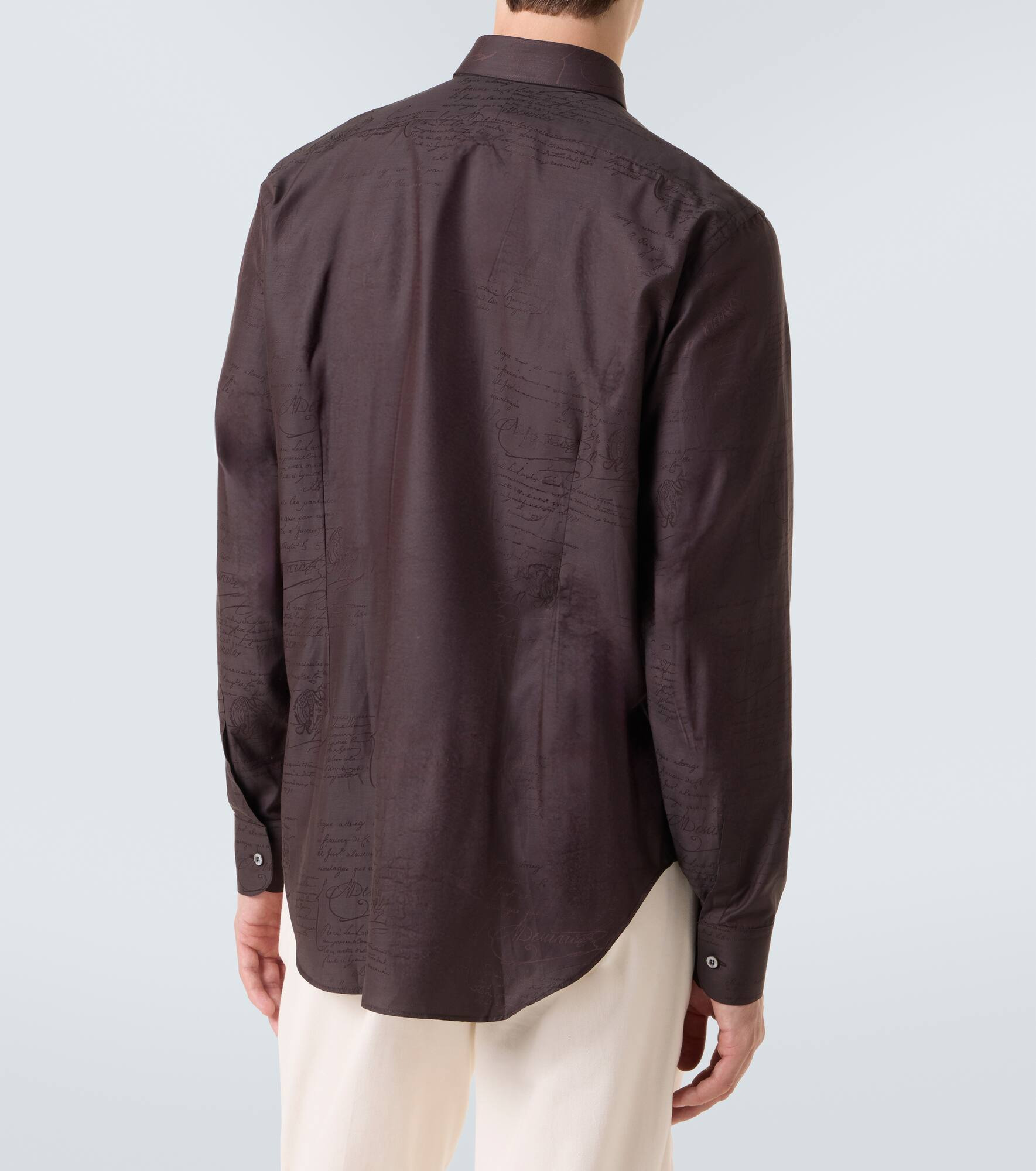 Printed silk and cotton shirt - 4