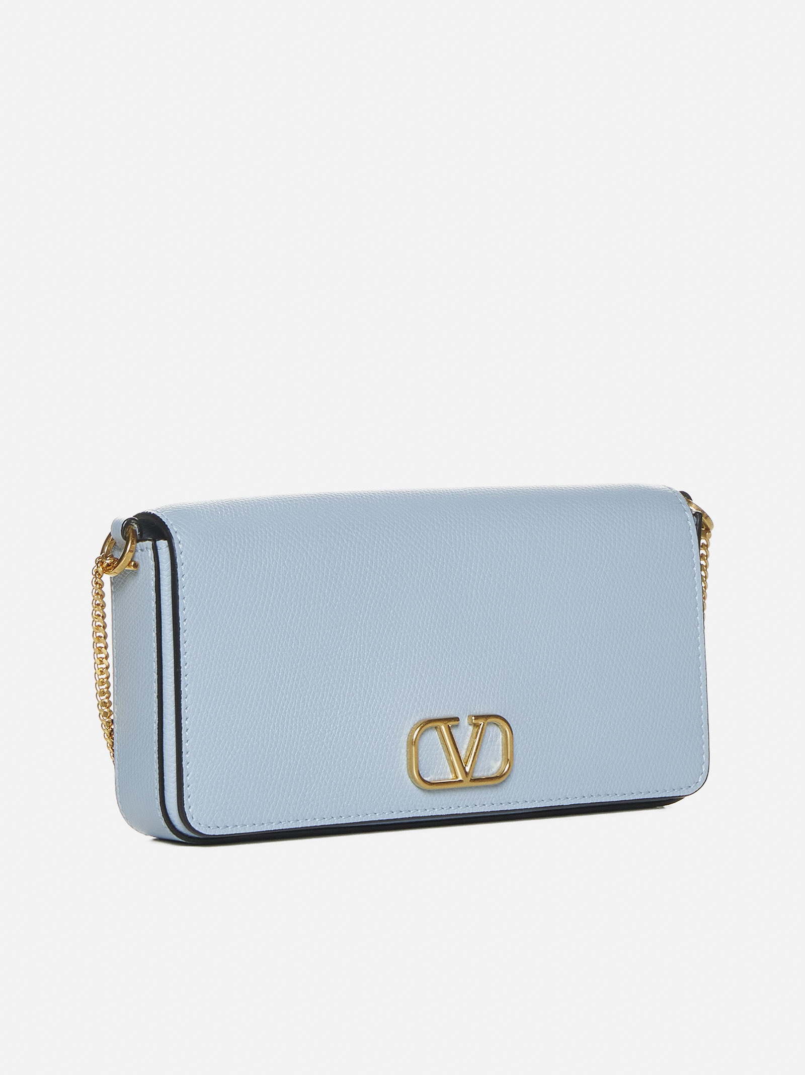 VLogo Signature leather mini bag - 2