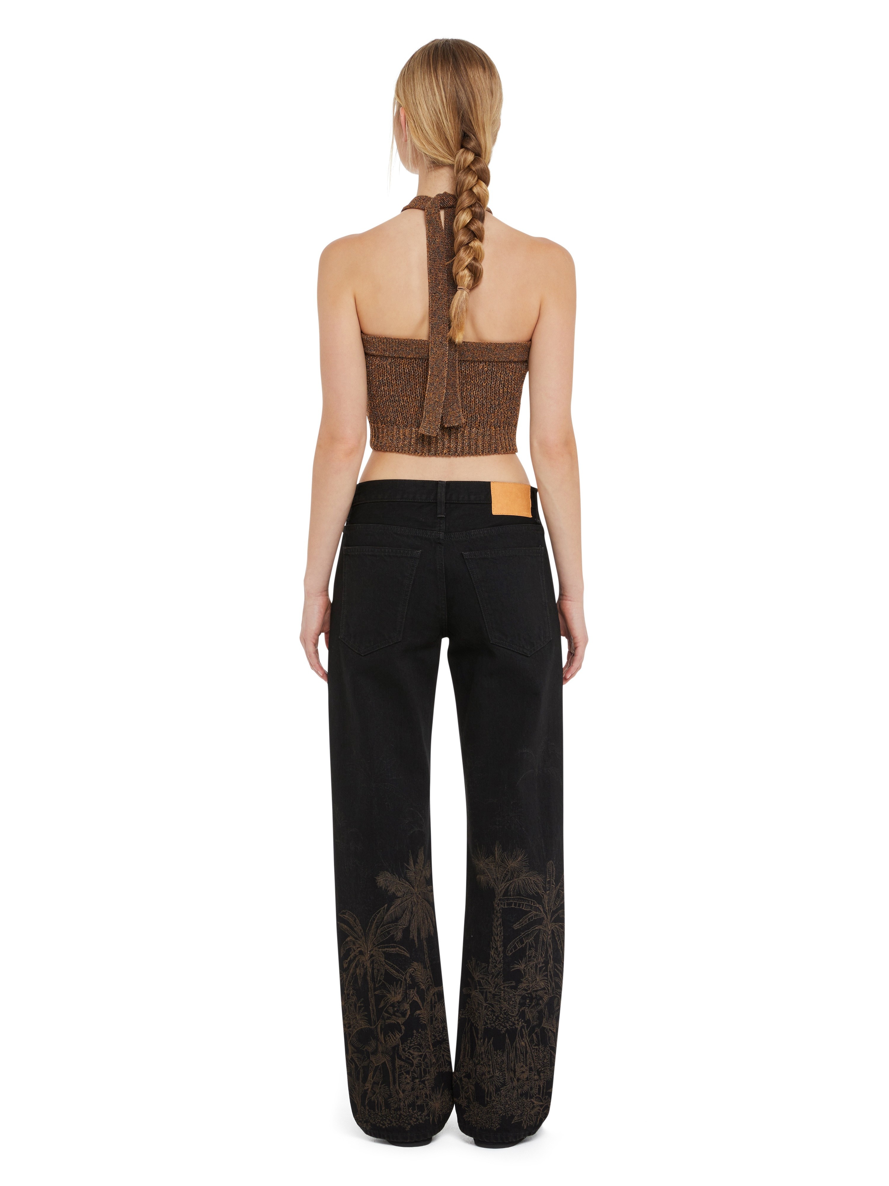 Jungle Toile De Jouy Denim Pants - 6
