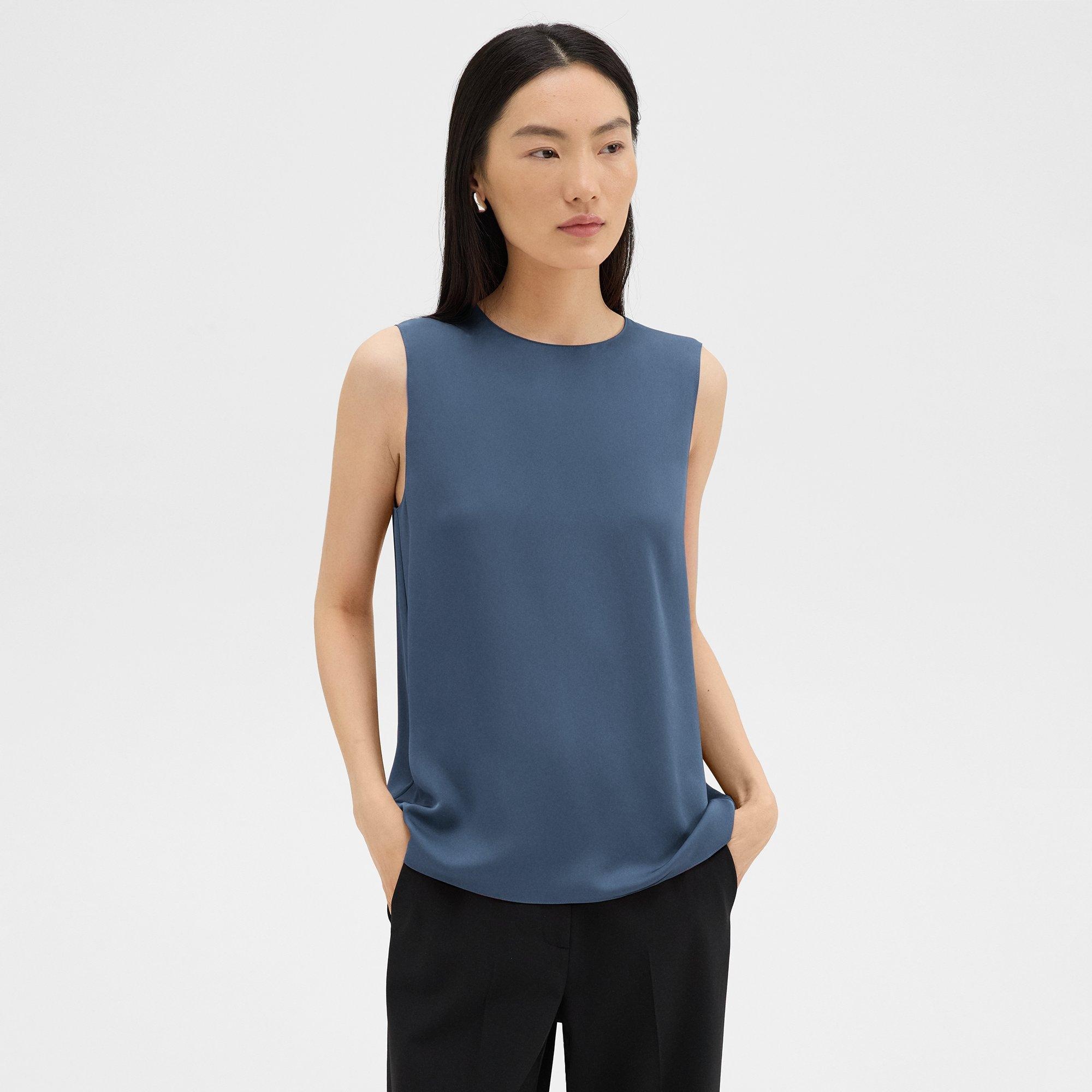 Shell Top in Silk Georgette - 2