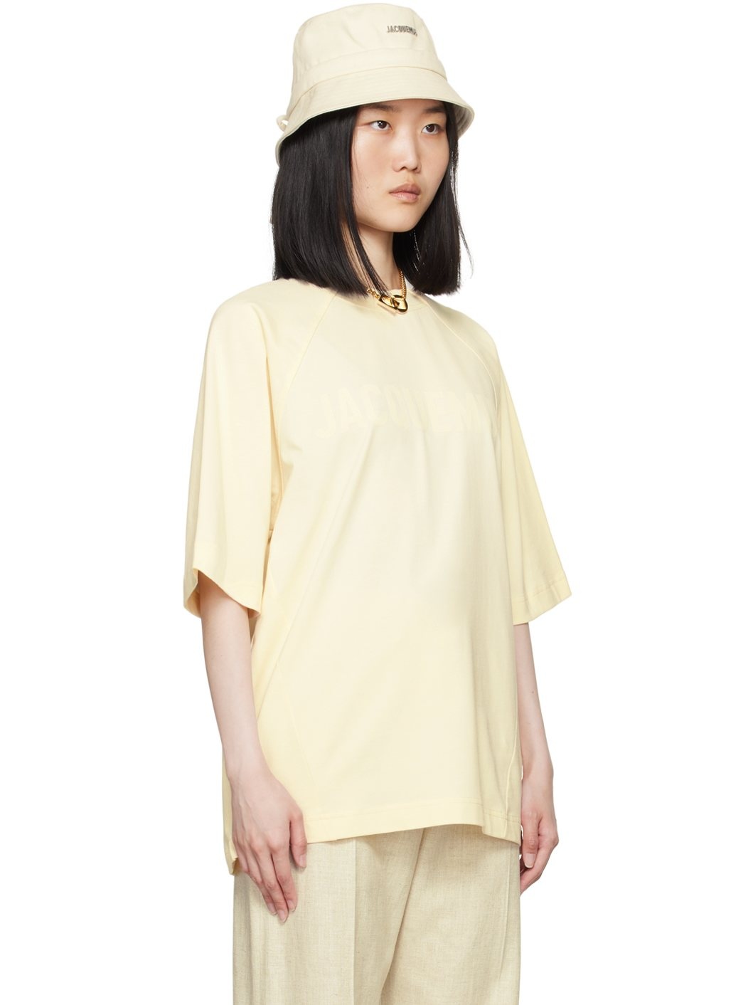 Beige Les Classiques 'Le t-shirt Typo' T-Shirt - 2