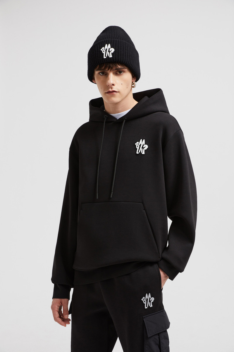 Moncler Logo Neoprene Hoodie outlook
