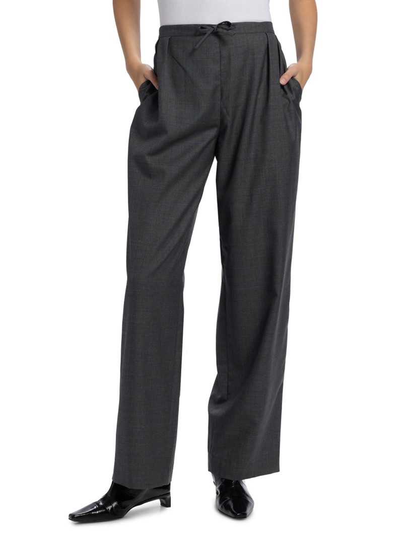 Women's Cove Pleated-Front Wide Leg Pants - Anthracite Melange 3