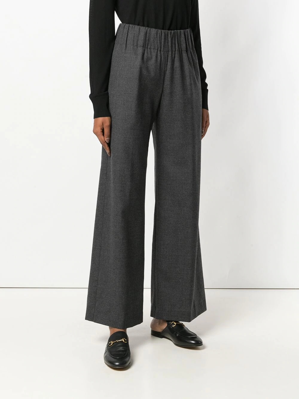 pleated flared trousers - 3