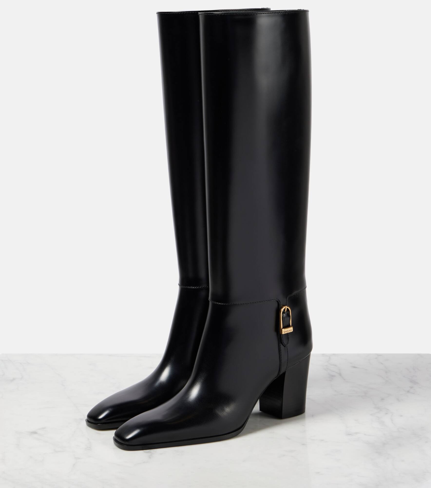 Julia leather knee-high boots - 4