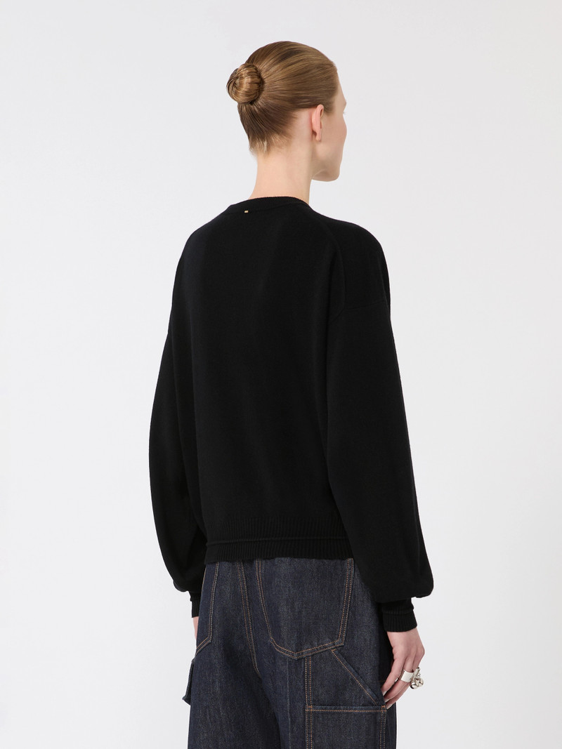 GOLA Relaxed-fit wool and cashmere sweater - BLACK 4
