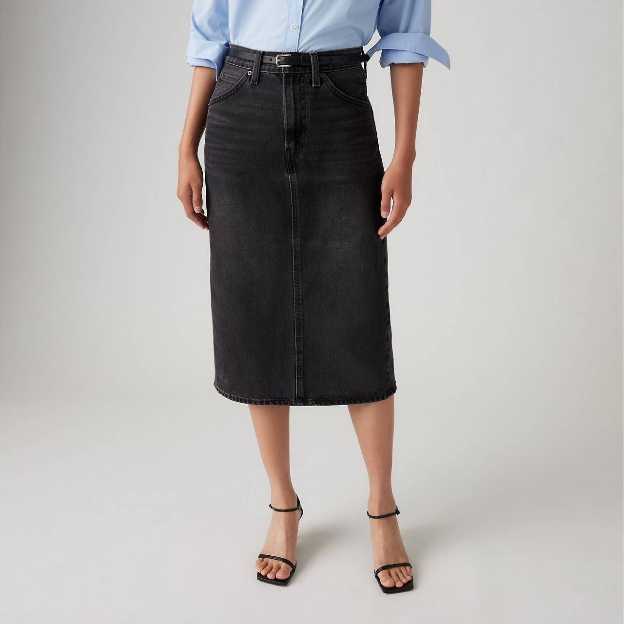 HIGH RISE SLIT SKIRT - 4