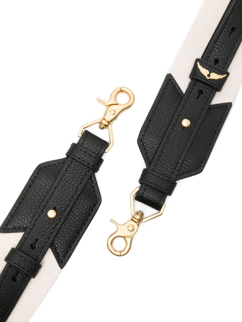Zadig & Voltaire logo-plaque canvas strap bag outlook