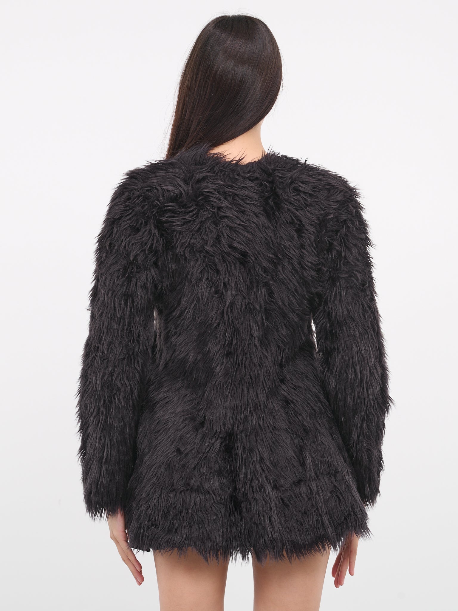 Faux Fur Blouse - 3