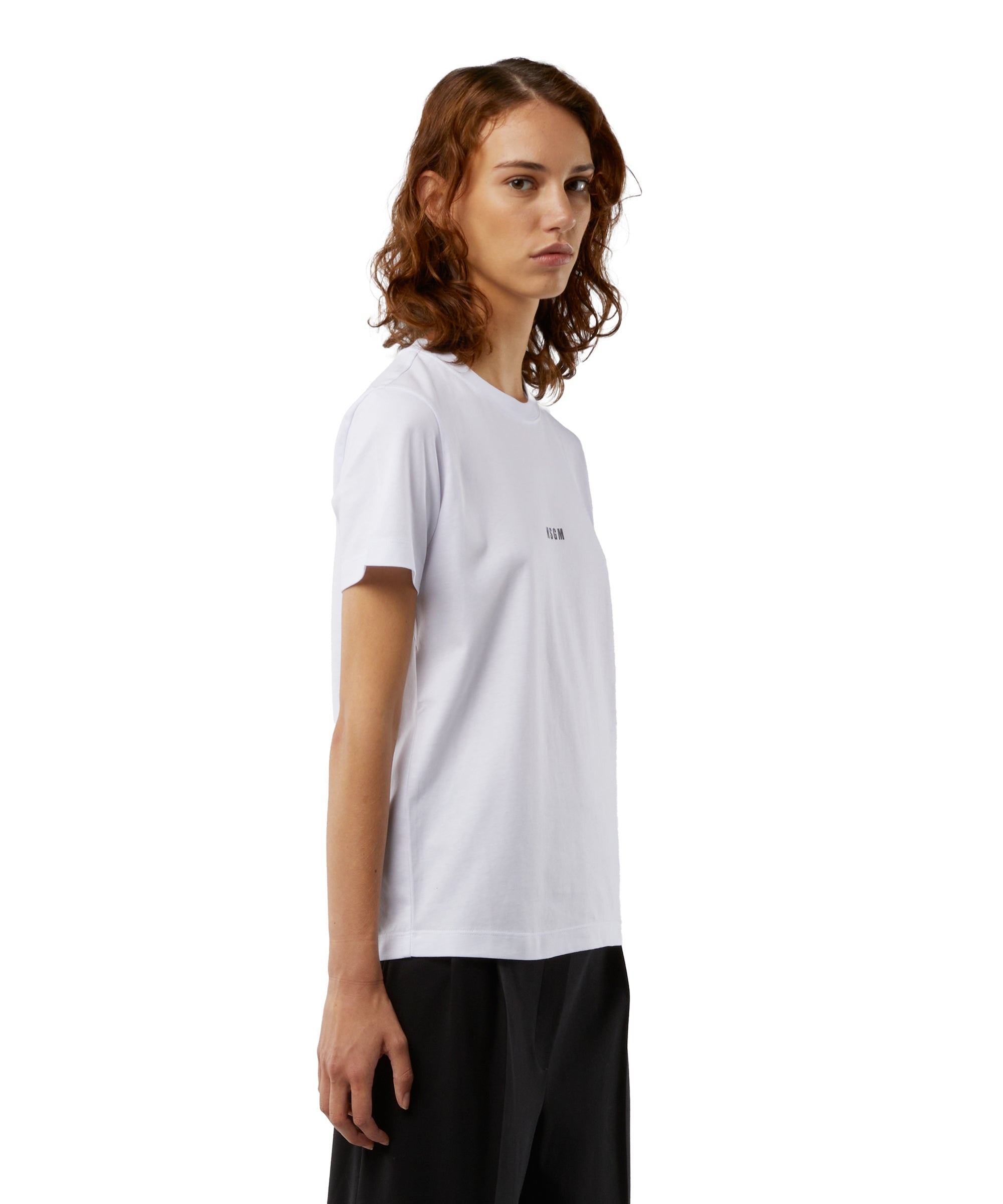 Cotton T-shirt with micro logo - 4