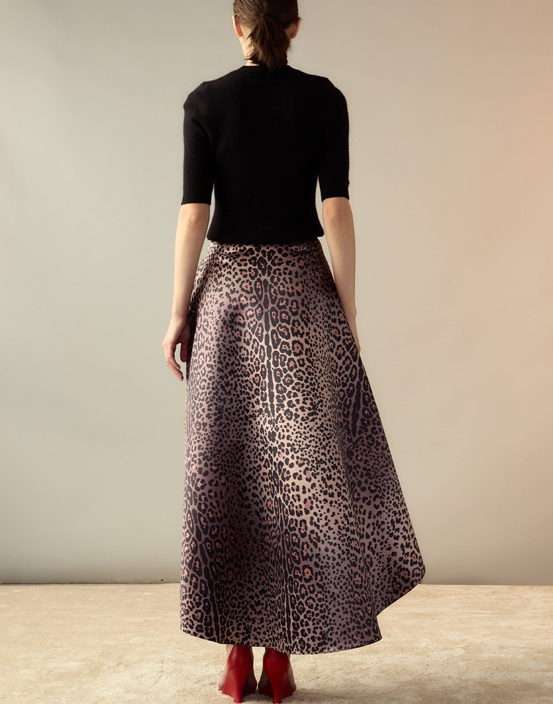 Leopardess Satin Skirt 7