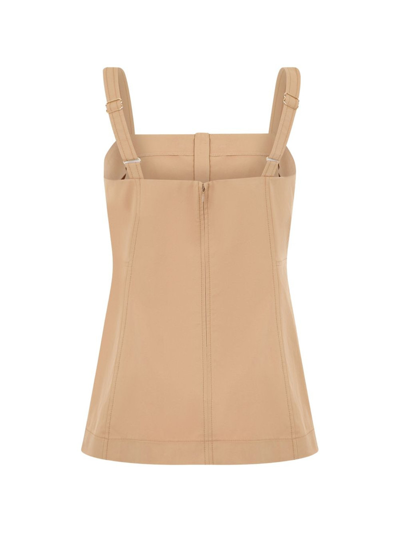 VERONICA BEARD button-down panelled sleeeveless top outlook