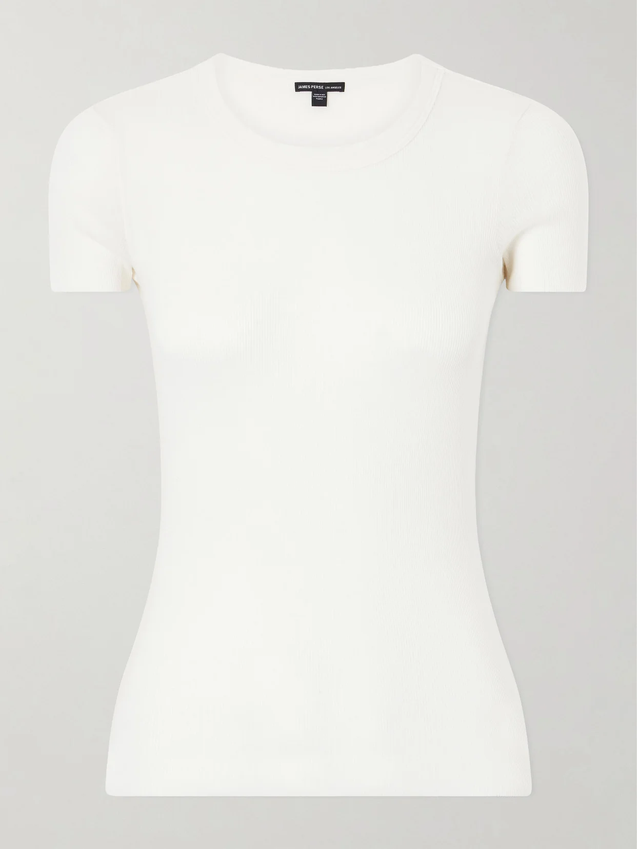 Ribbed Cotton And Cashmere-blend T-shirt - 1
