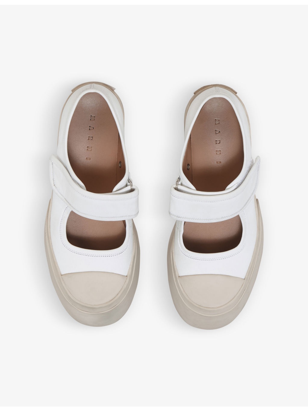 Chunky-sole leather Mary-Jane trainers - 2