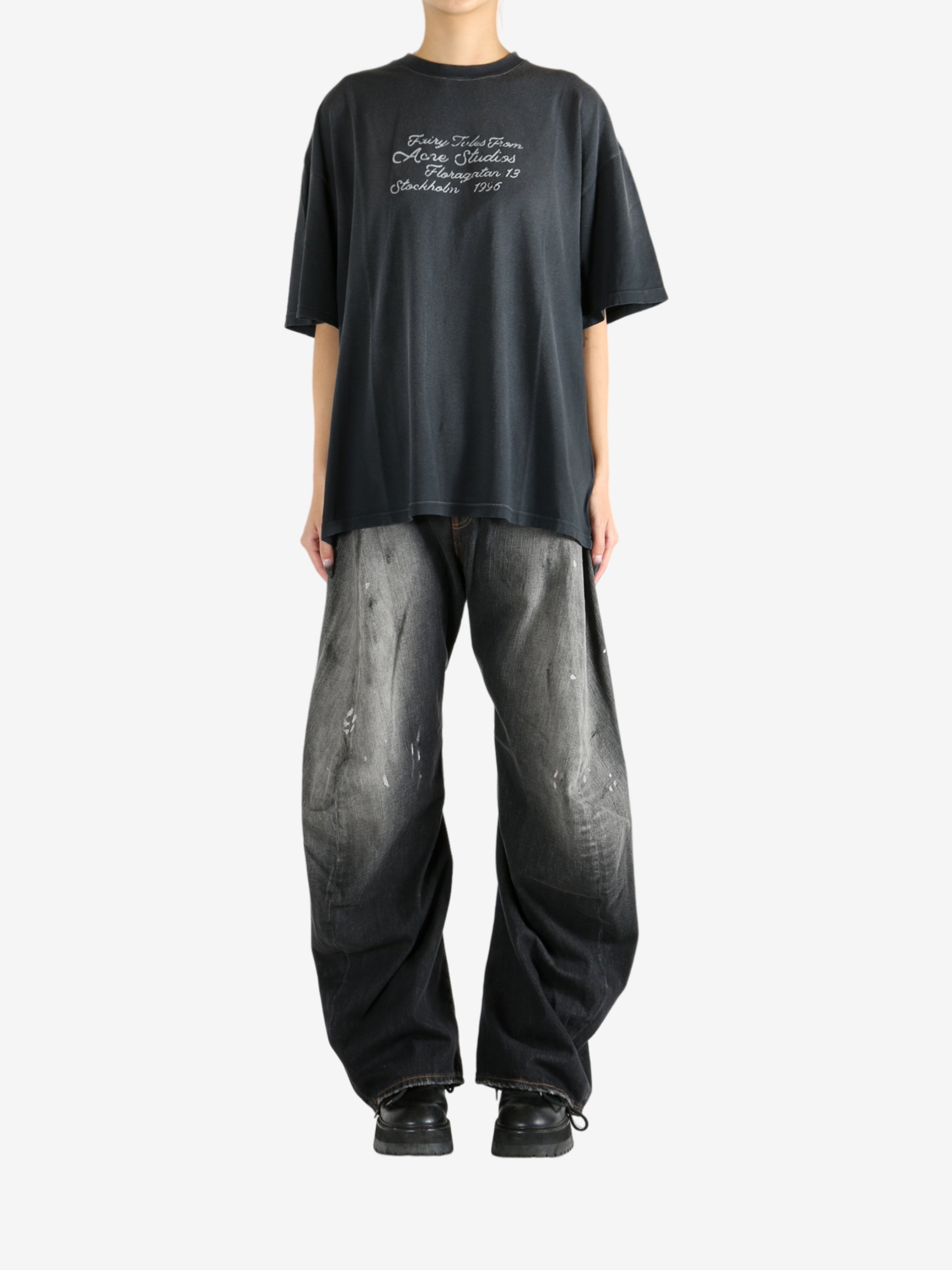 ACNE STUDIOS - Women Relaxed Logo T-Shirt - 4
