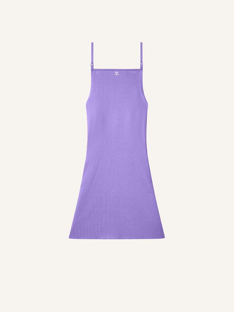 RIB KNIT MINI DRESS - 1
