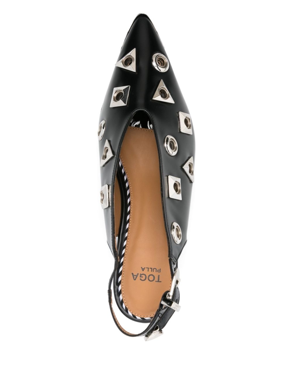 55mm stud-embellished slingback pumps - 4