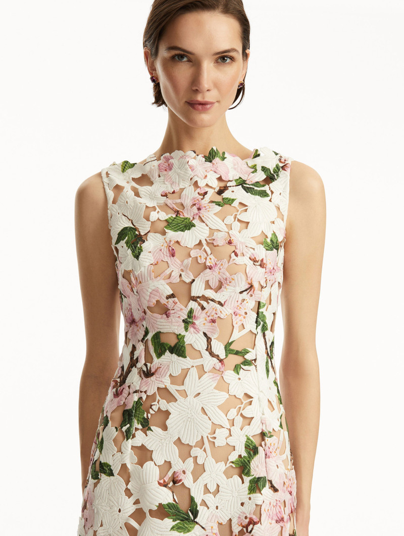 CHERRY BLOSSOM GUIPURE GOWN 5