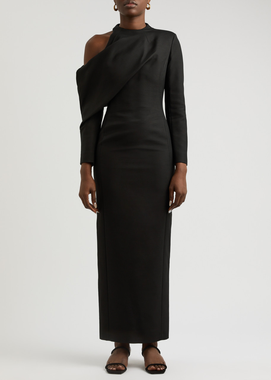 Khaite Trey Off-the-shoulder Woven Maxi Dress - 2