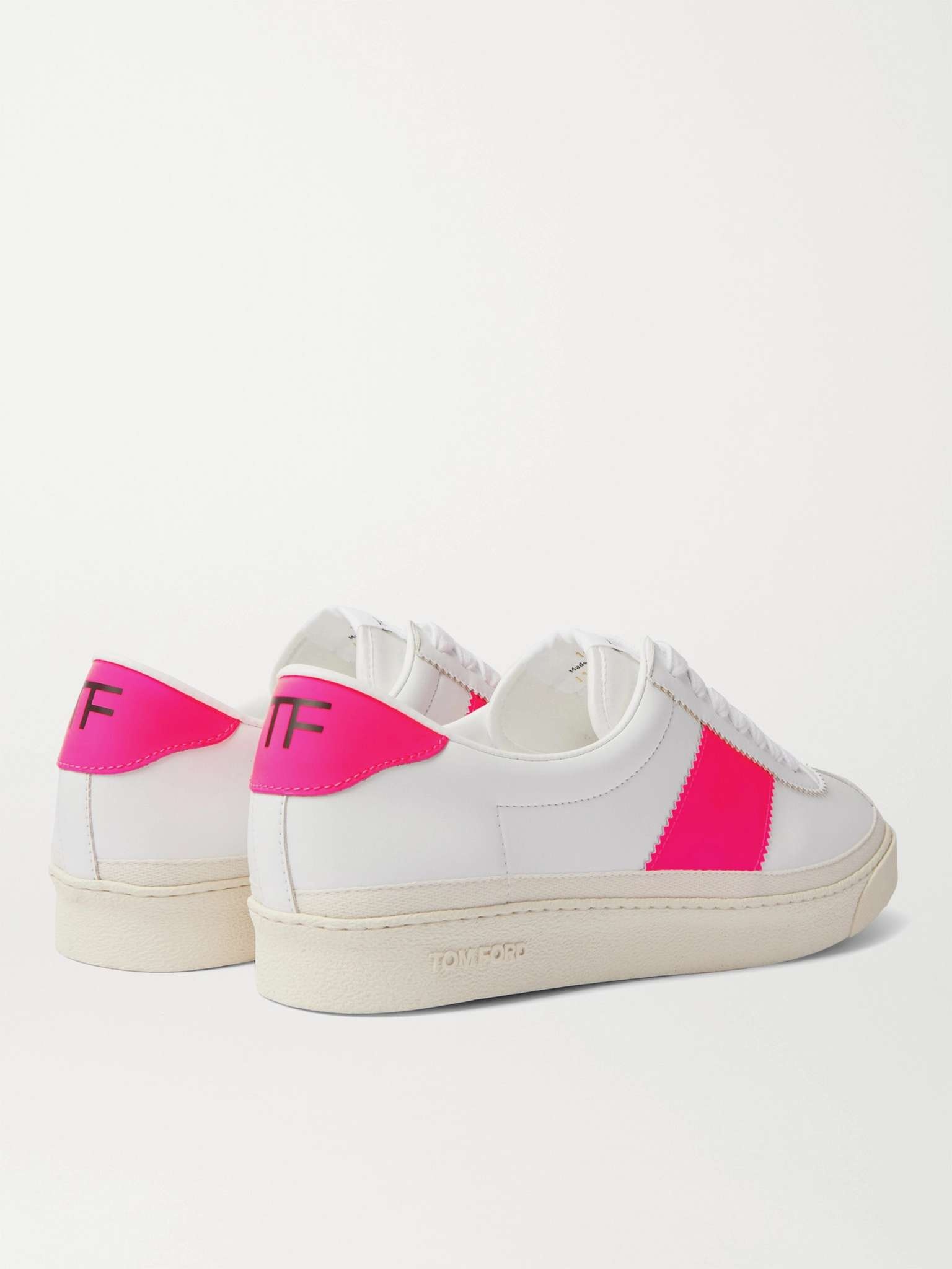 Bannister Panelled Faux Leather Sneakers - 5