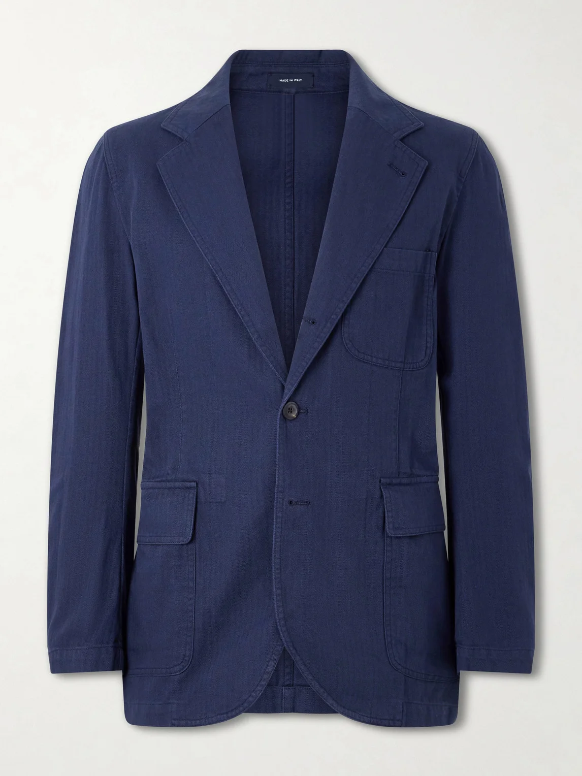 Games Herringbone Cotton Suit Jacket - 1