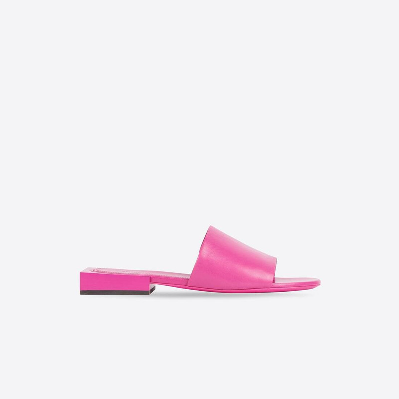 Women's Box Mule in Fuchsia 1