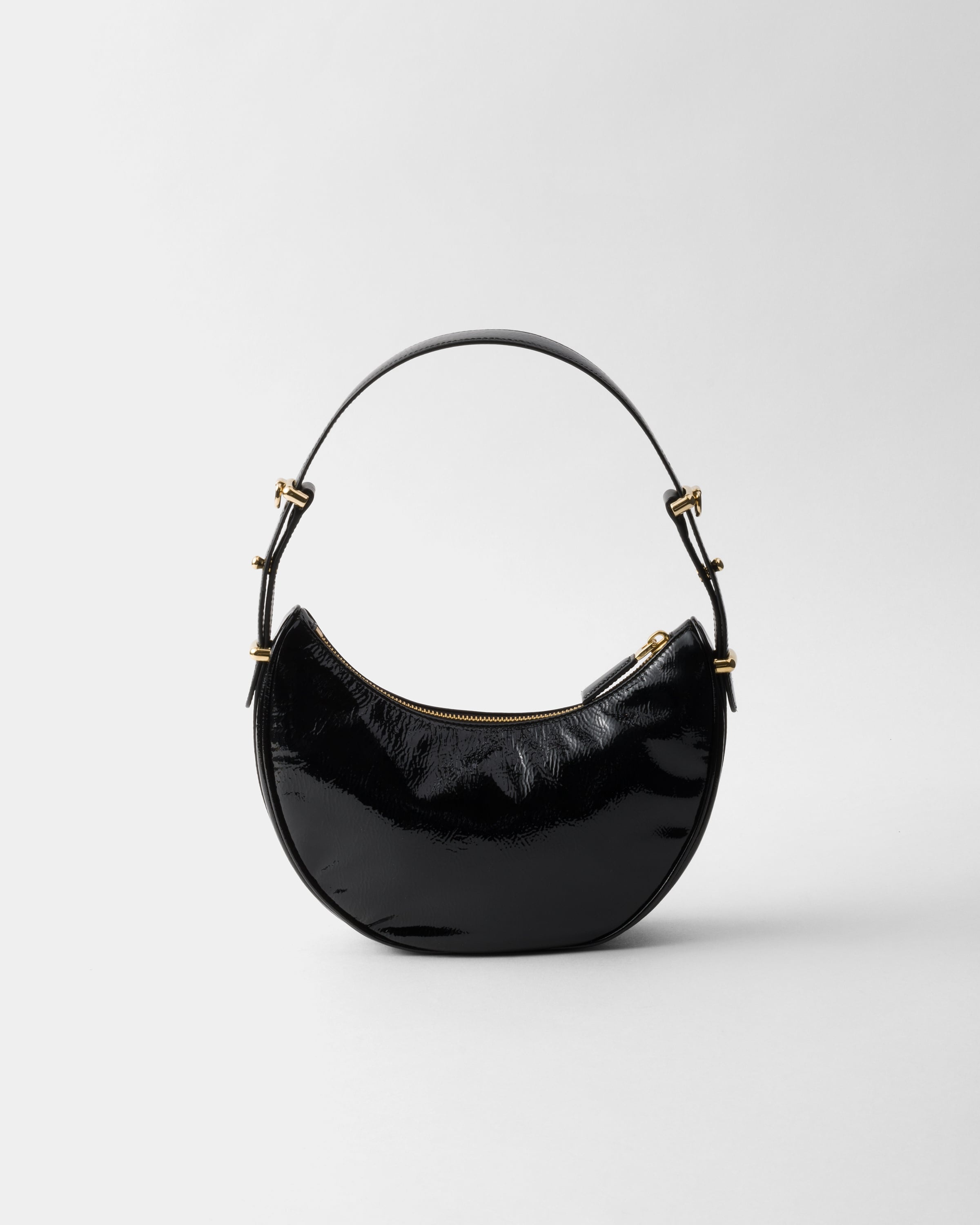 ハンドバッグ [PRADA] Naplak Arqua Handbag Prada Prada Arqué naplak patent leather shoulder bag
