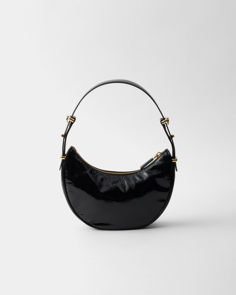 Prada Arqué naplak patent leather shoulder bag 4