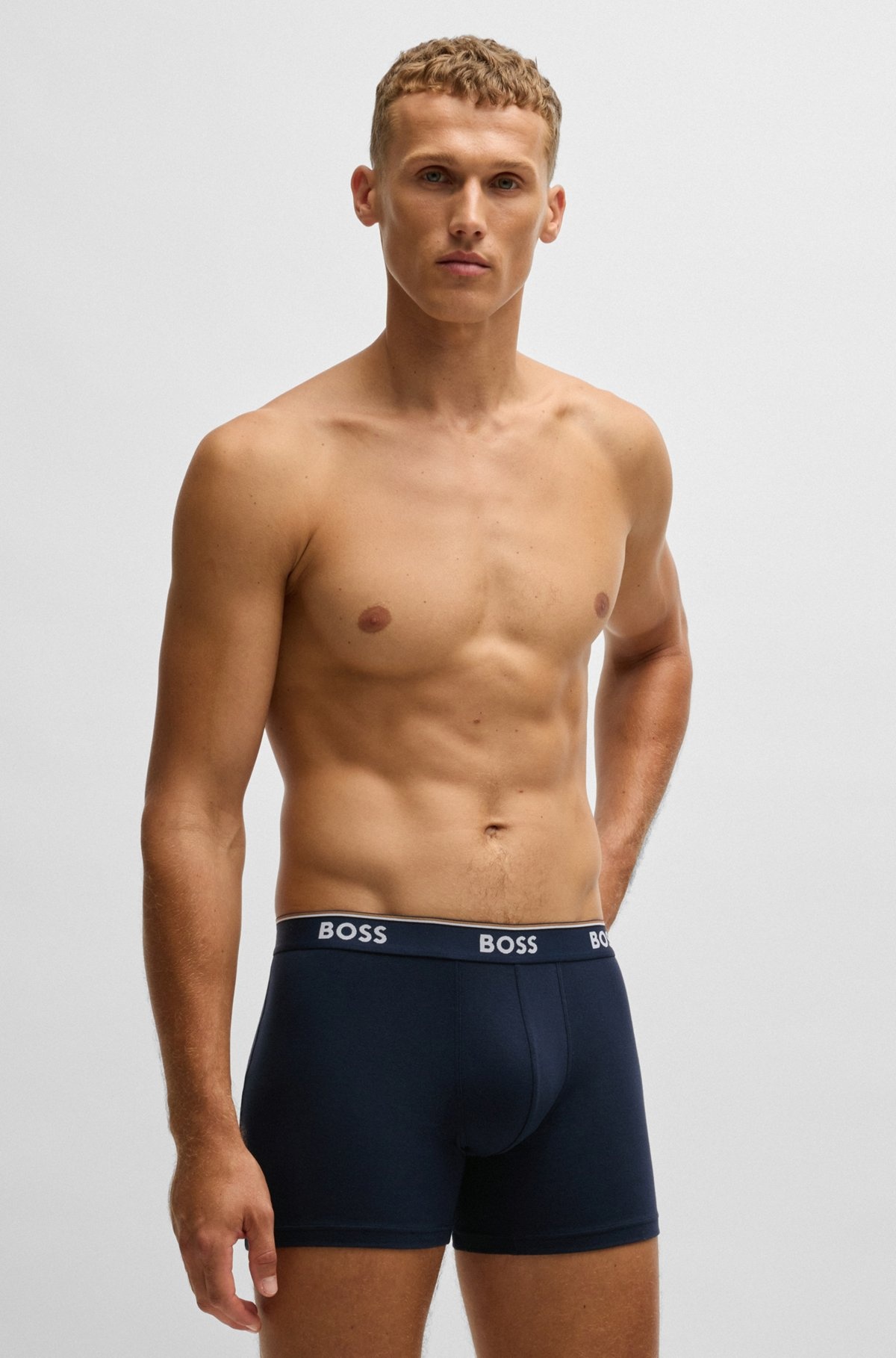 THREE-PACK OF STRETCH COTTON BOXER BRIEFS - 6