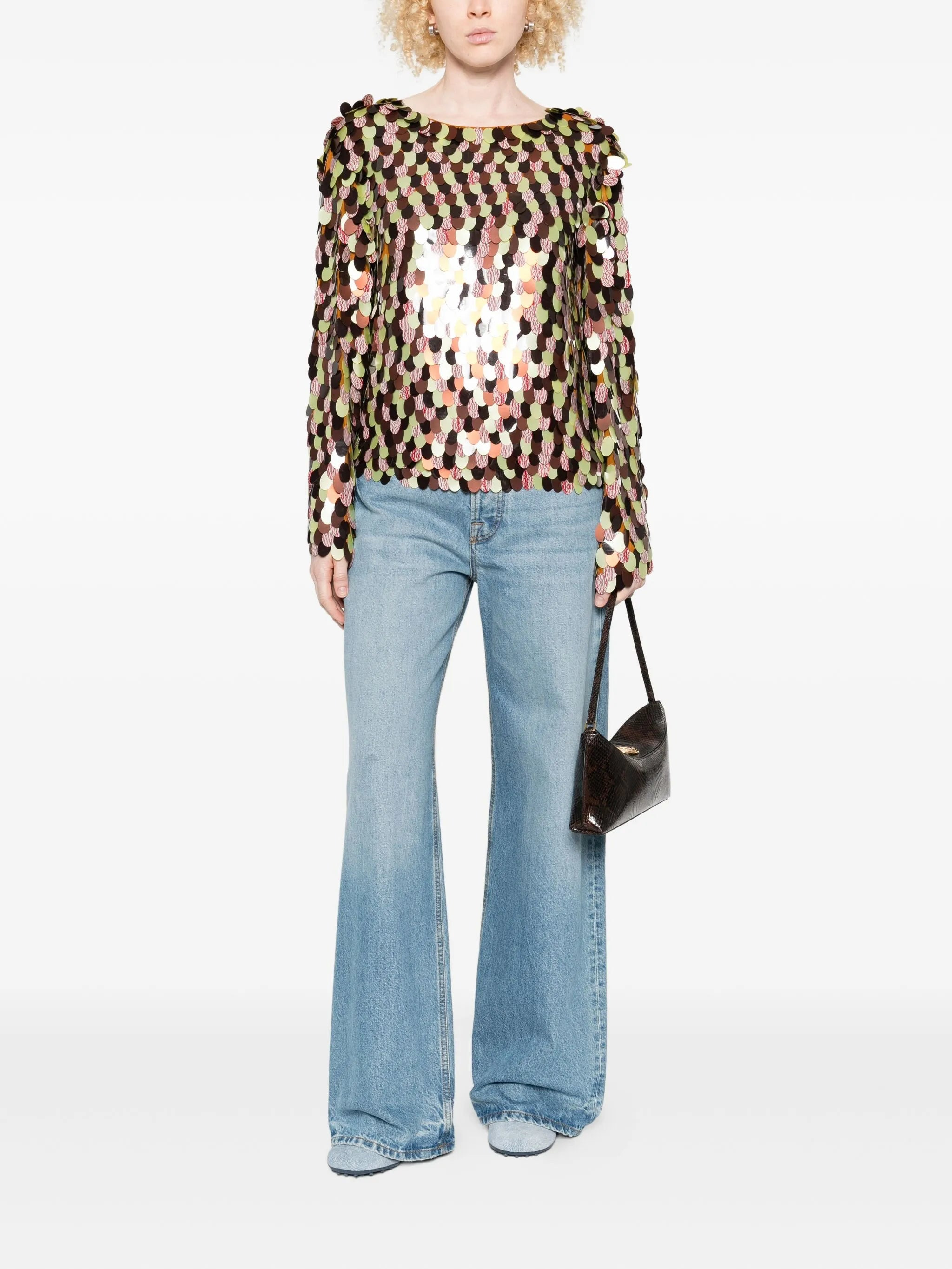 Dries Van Noten Sequin-embellished Round-neck Top - 2